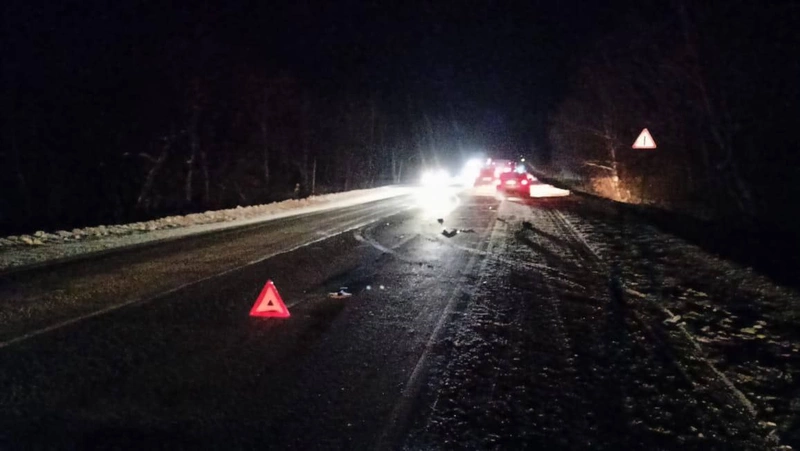 Госавтоинспекция устанавливает обстоятельства смертельного ДТП на автодороге А-370 «Уссури»